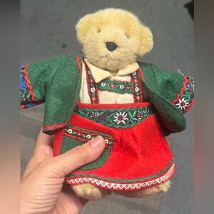 “ODL Teddy Bear VanderBear Wear Folk Dress Vintage 1990s”